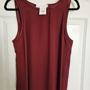 J. Crew Burgundy Tank Top